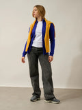THALUN vest zipped mock neck indigo