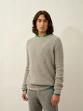 AKSEL Sweater Crew Neck 4 Ply Heather Cloud