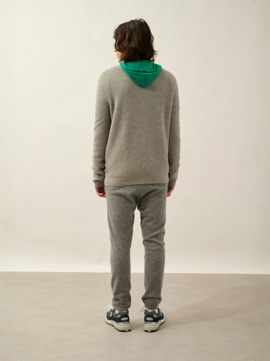 AKSEL Sweater Crew Neck 4 Ply Heather Cloud