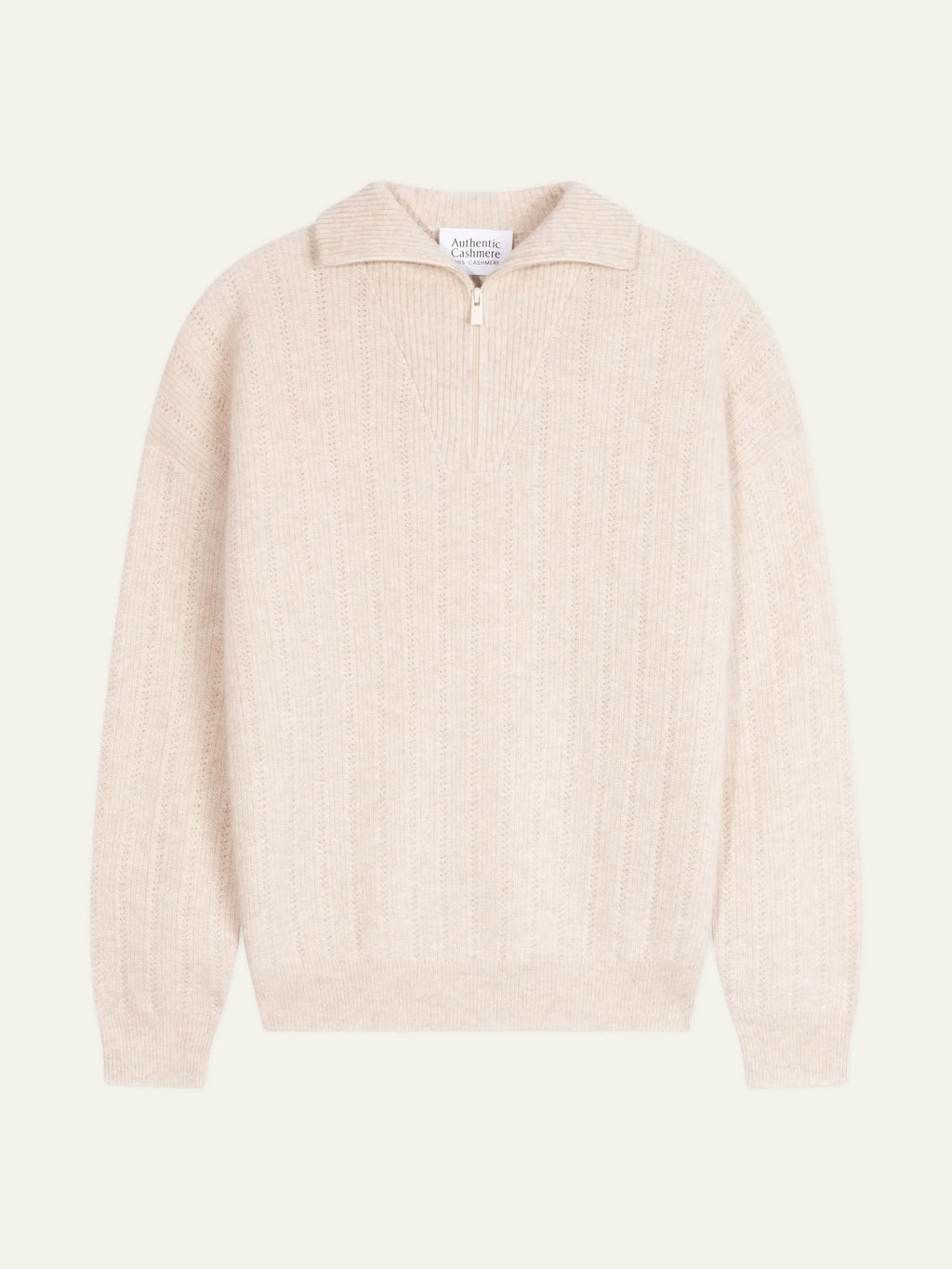 MARIE pull camionneur beige chiné