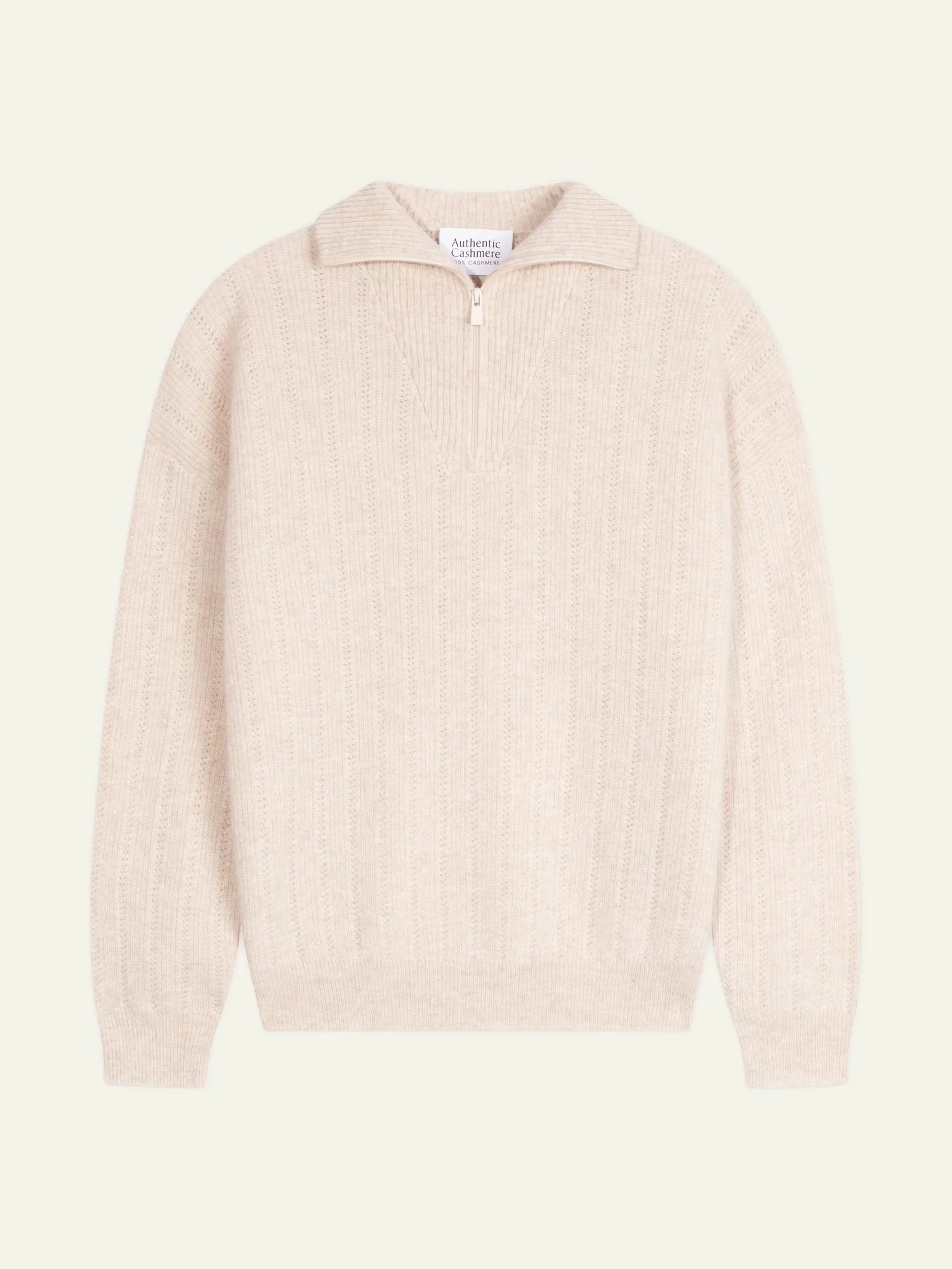 MARIE pull camionneur beige chiné