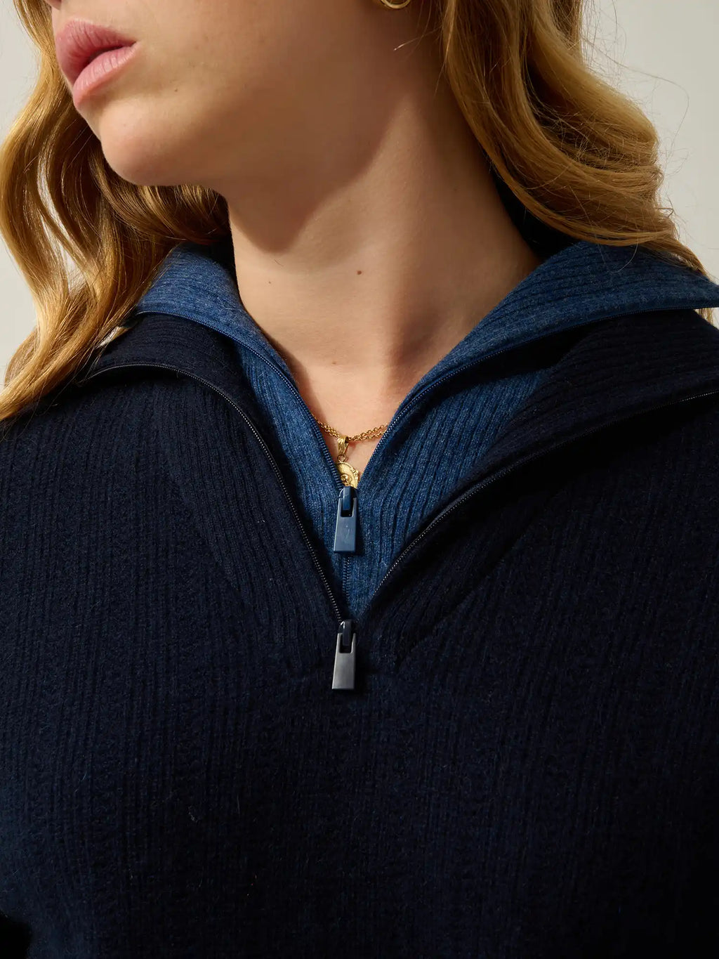 MARIE pullover dockermütze marineblau