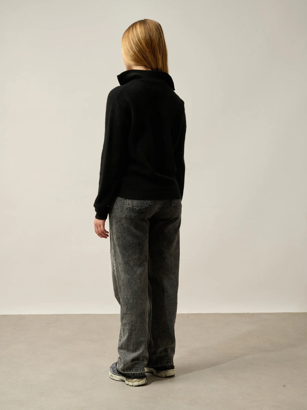 MARIE sweater cuffed beanie black