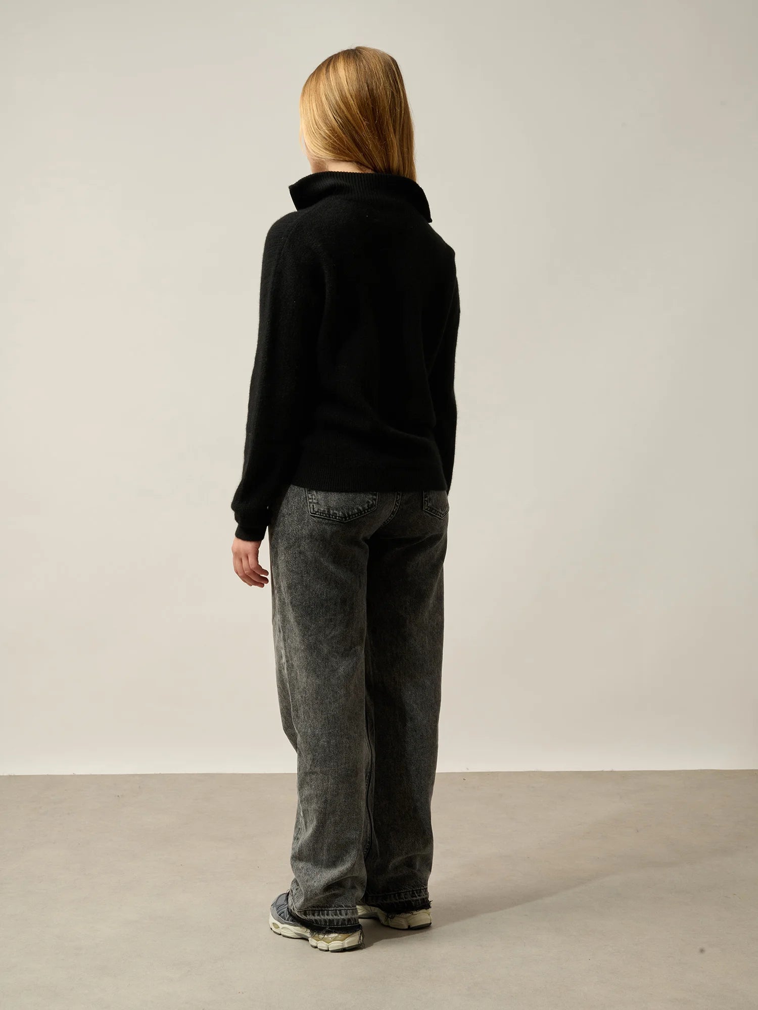 MARIE sweater cuffed beanie black