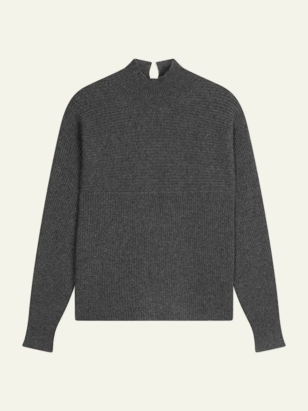 BENEDICTE Pullover Stehkragen Anthrazit meliert