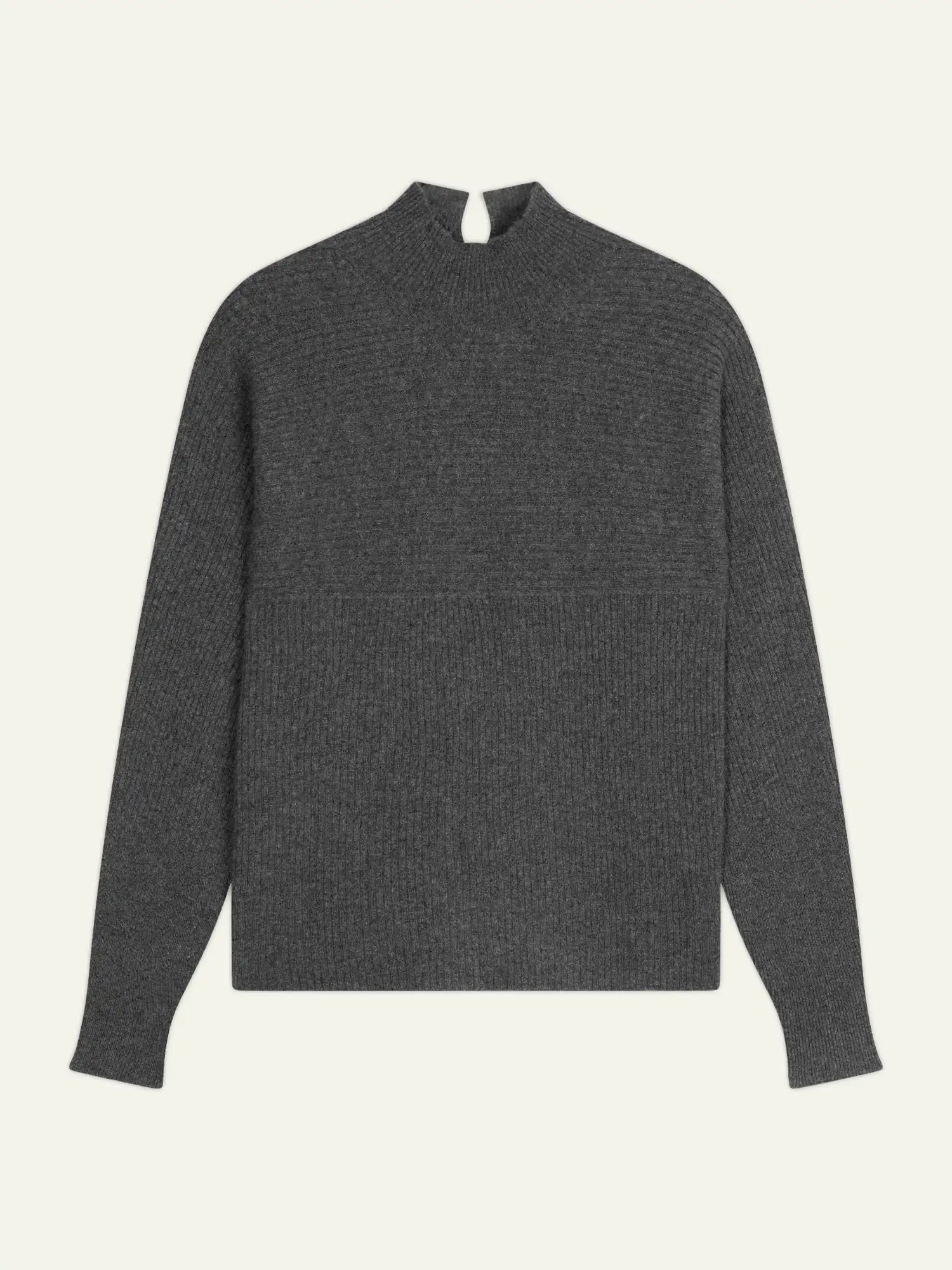 BENEDICTE Pullover Stehkragen Anthrazit meliert