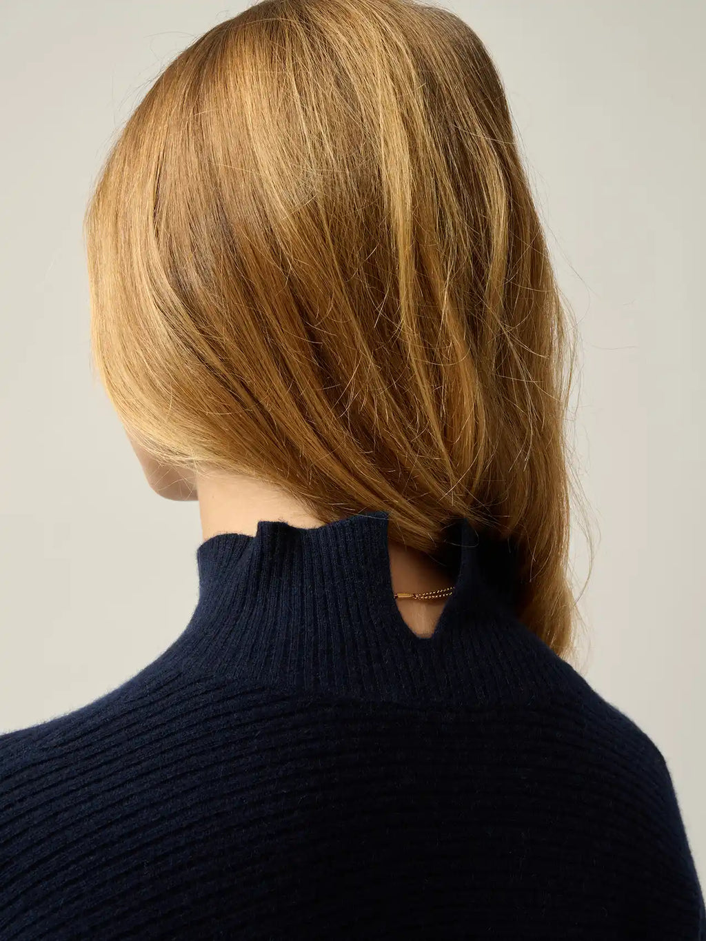 BENEDICTE Pullover Stehkragen Marineblau