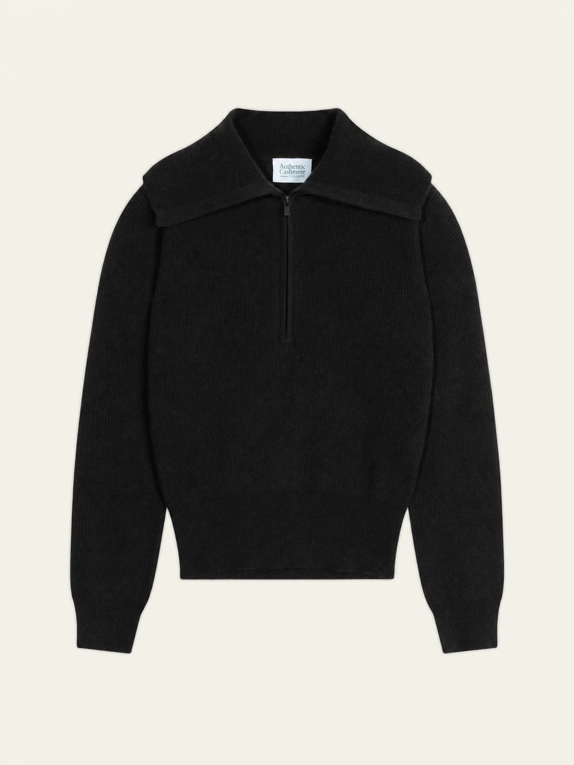 KARMA sweater cuffed beanie black