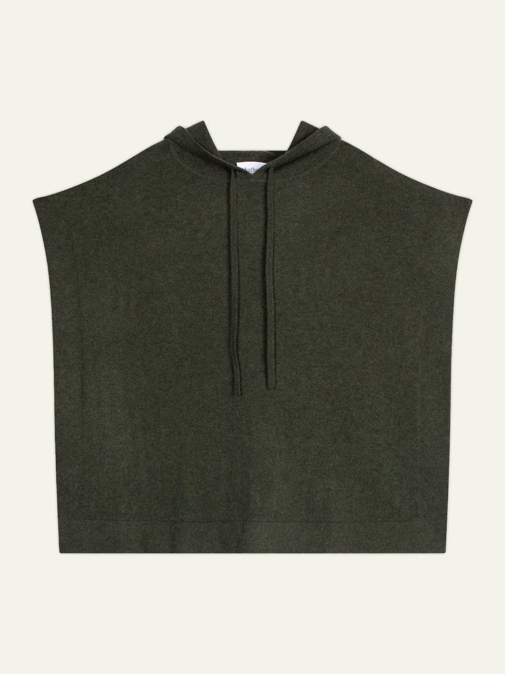 ELSA Poncho mit Kapuze Khaki meliert