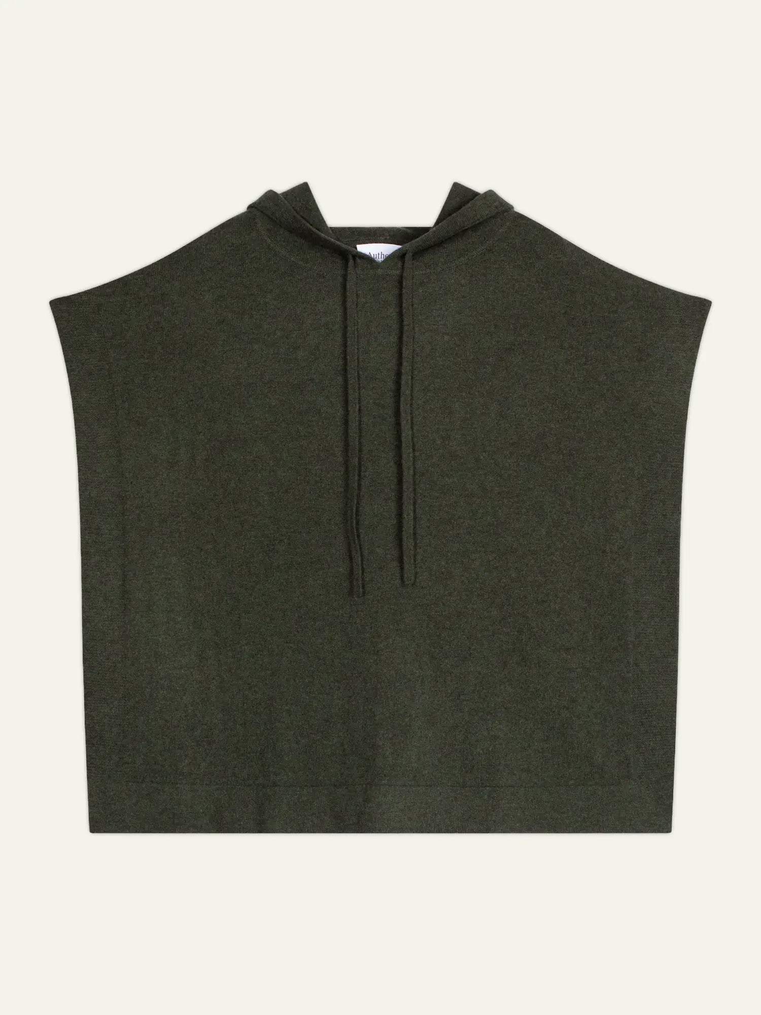 ELSA Poncho mit Kapuze Khaki meliert