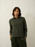 NOEMIE sweater cuffed beanie heather khaki