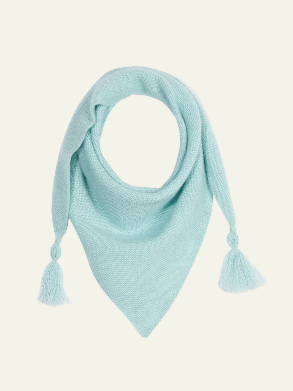 ARELIS Schal Triangle mit Fransen 4-fädig Aqua