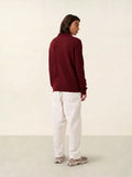 CHARVET polo manches longues rubis