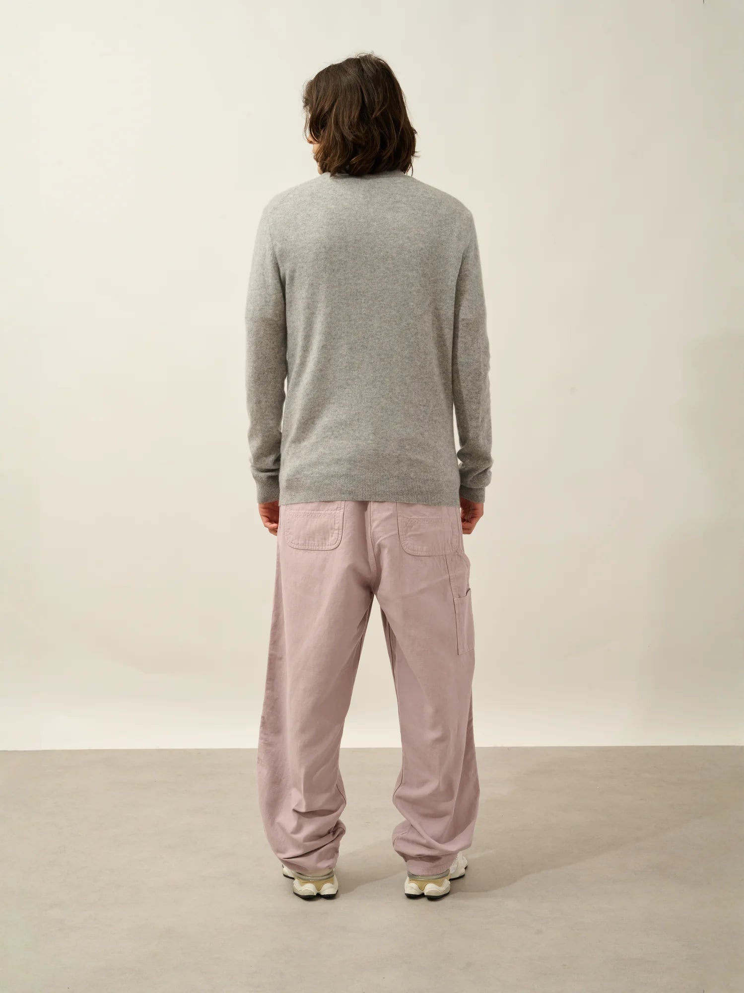 AMBIN pull camionneur gris souris chiné