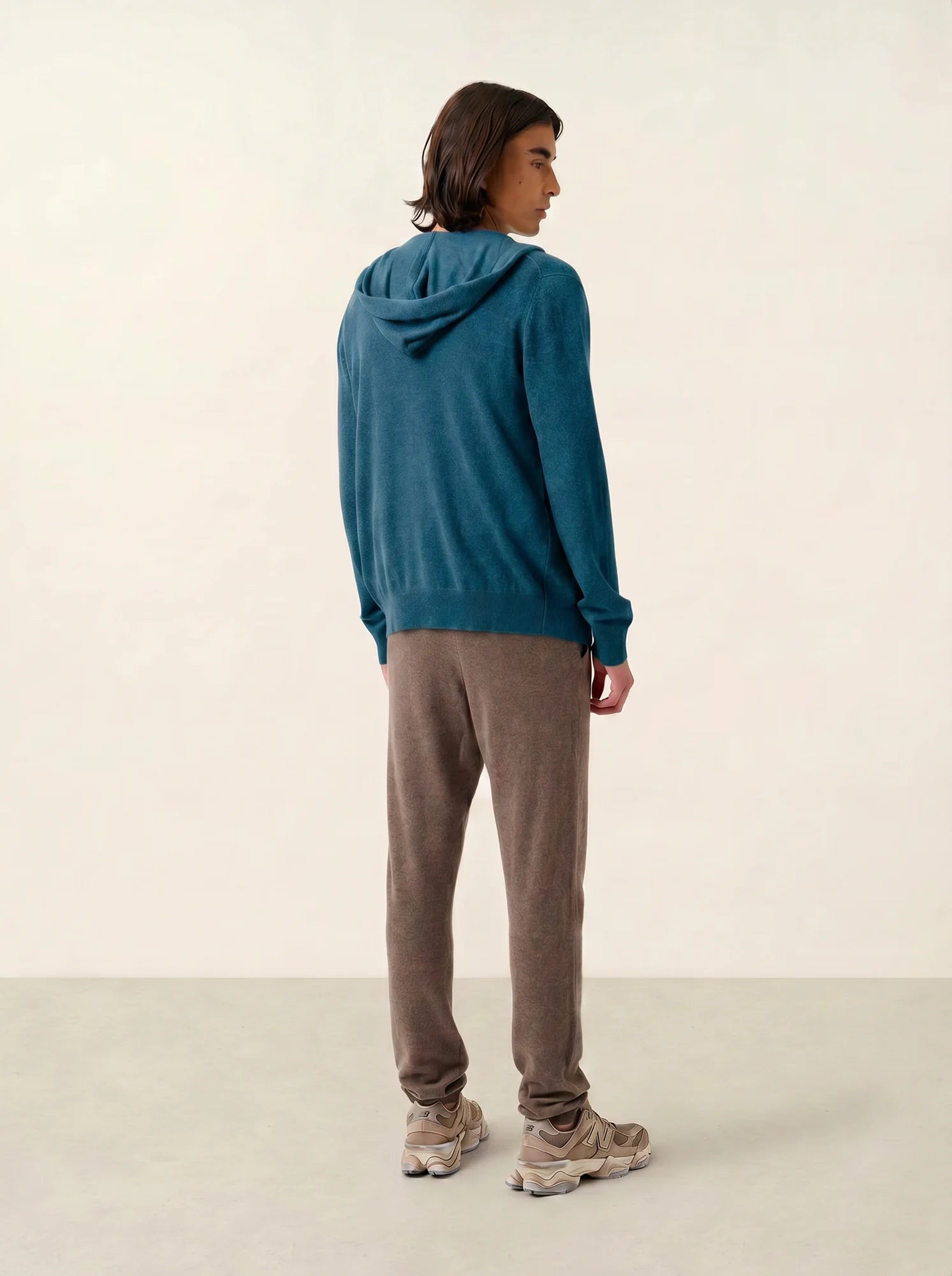 NEURRE vest zipped hooded peacock