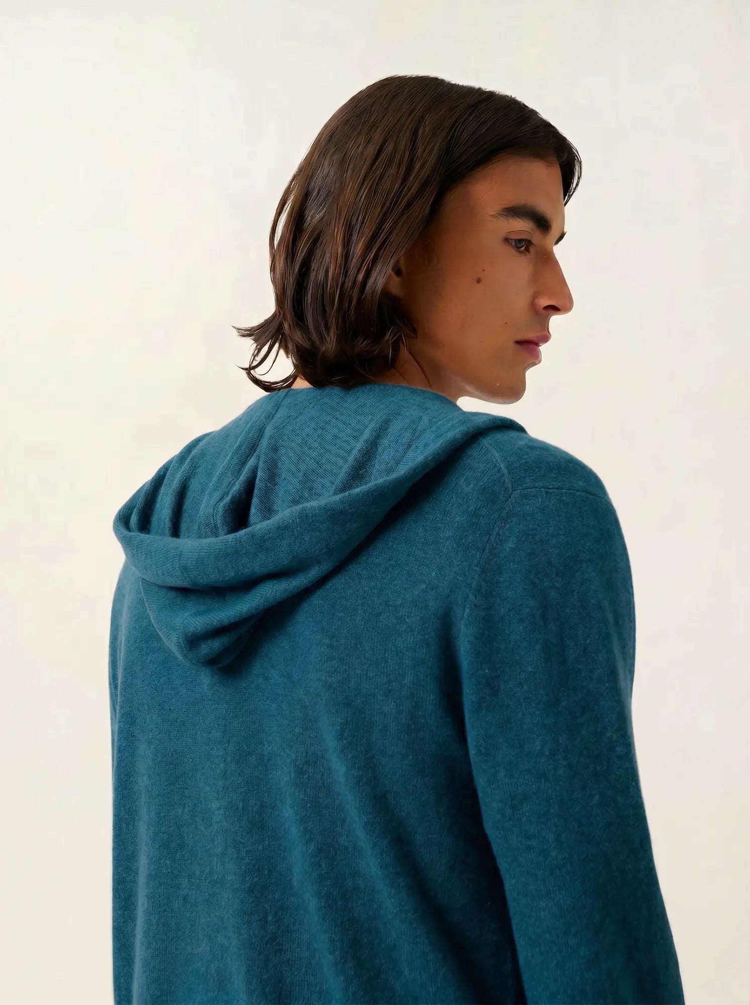 NEURRE vest zipped hooded peacock