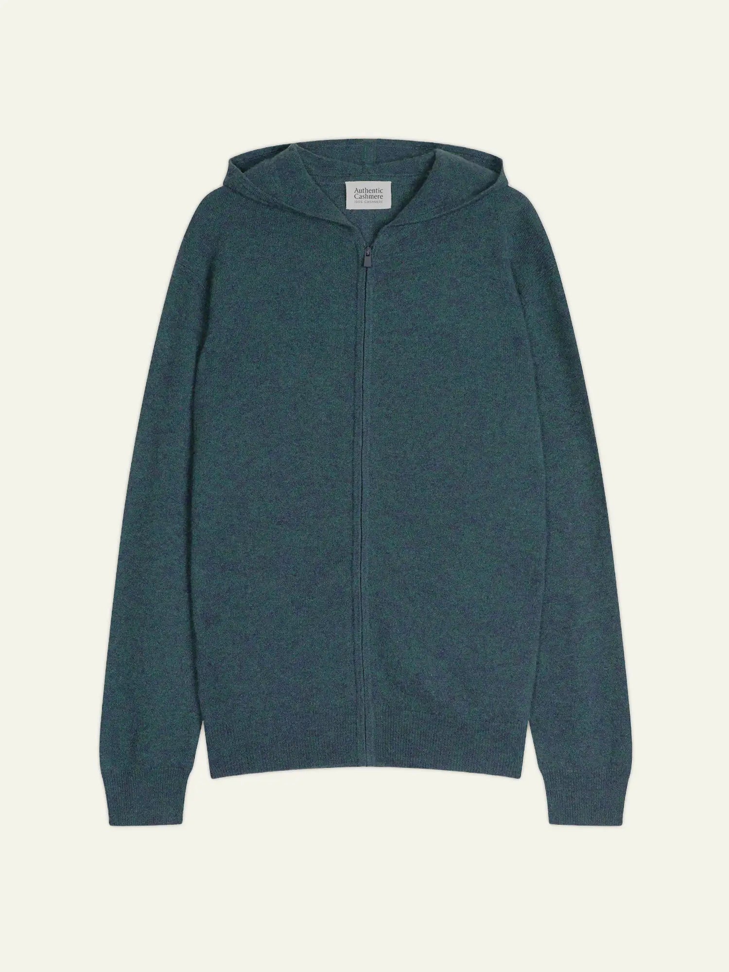 NEURRE vest zipped hooded heather teal green