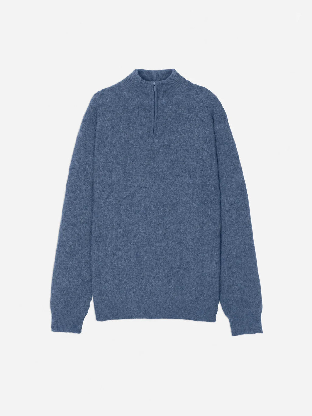 LYNA pull camionneur 4 fils bleu denim