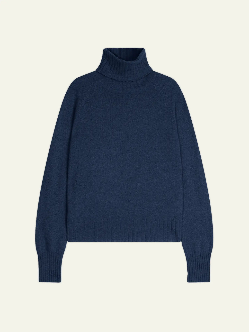 CASSY pull col roulé océan chiné