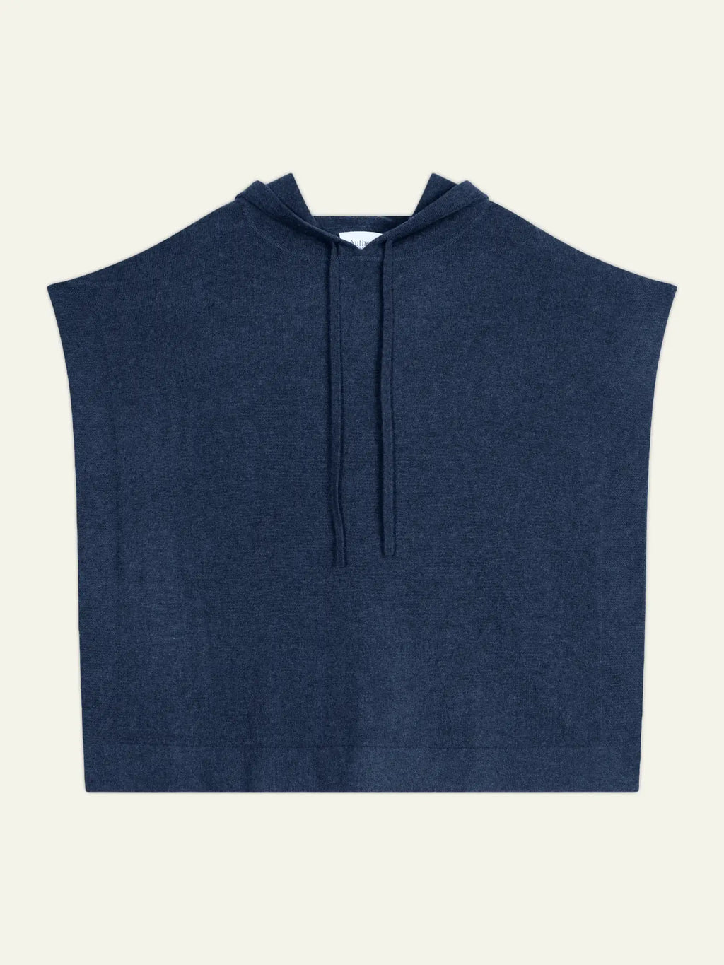 ELSA Poncho mit Kapuze Ozeanblau meliert