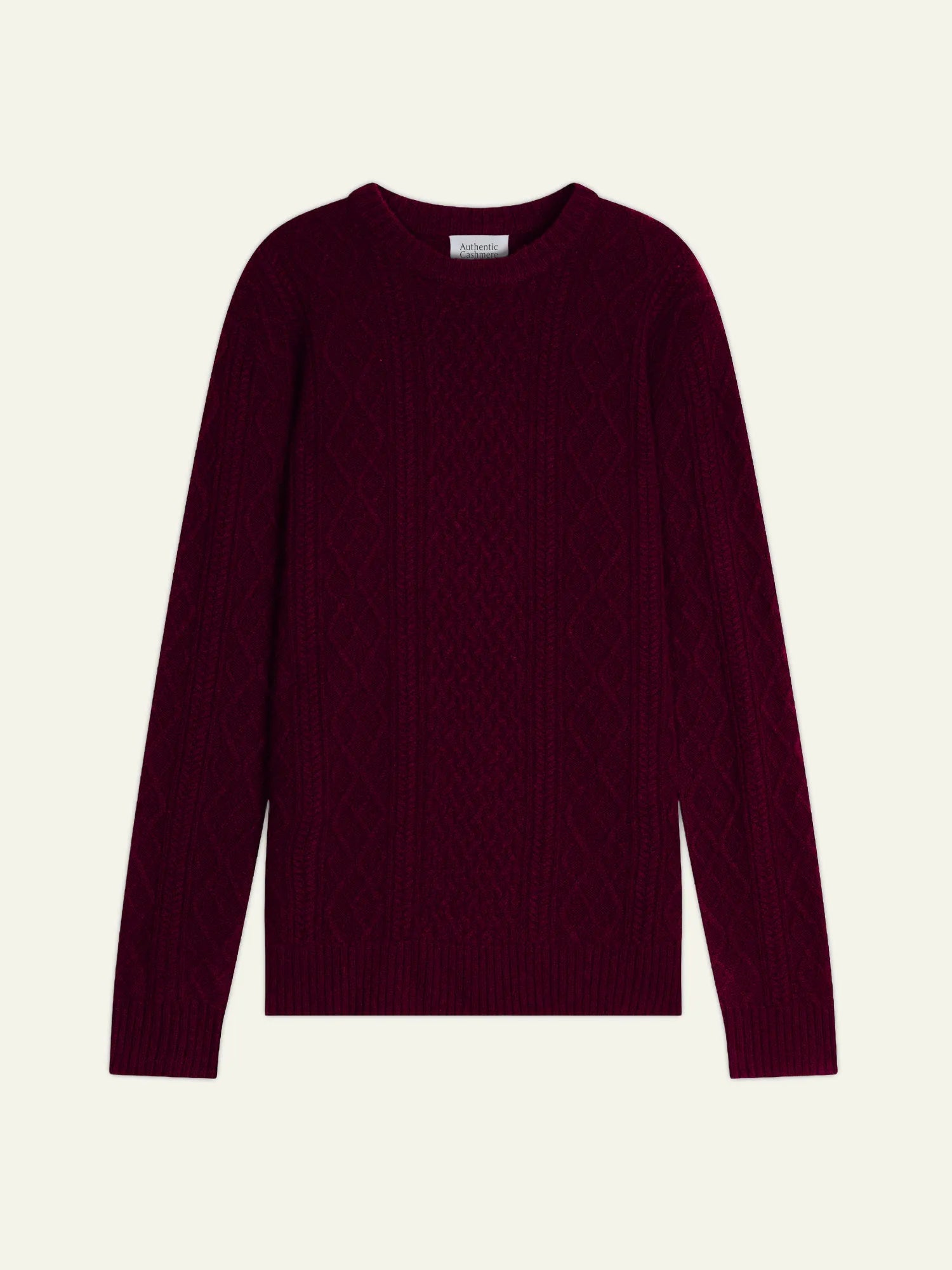WIND pullover rundhalsausschnitt 4-fädig brombeere