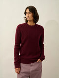 WIND sweater crew neck 4 ply blackberry