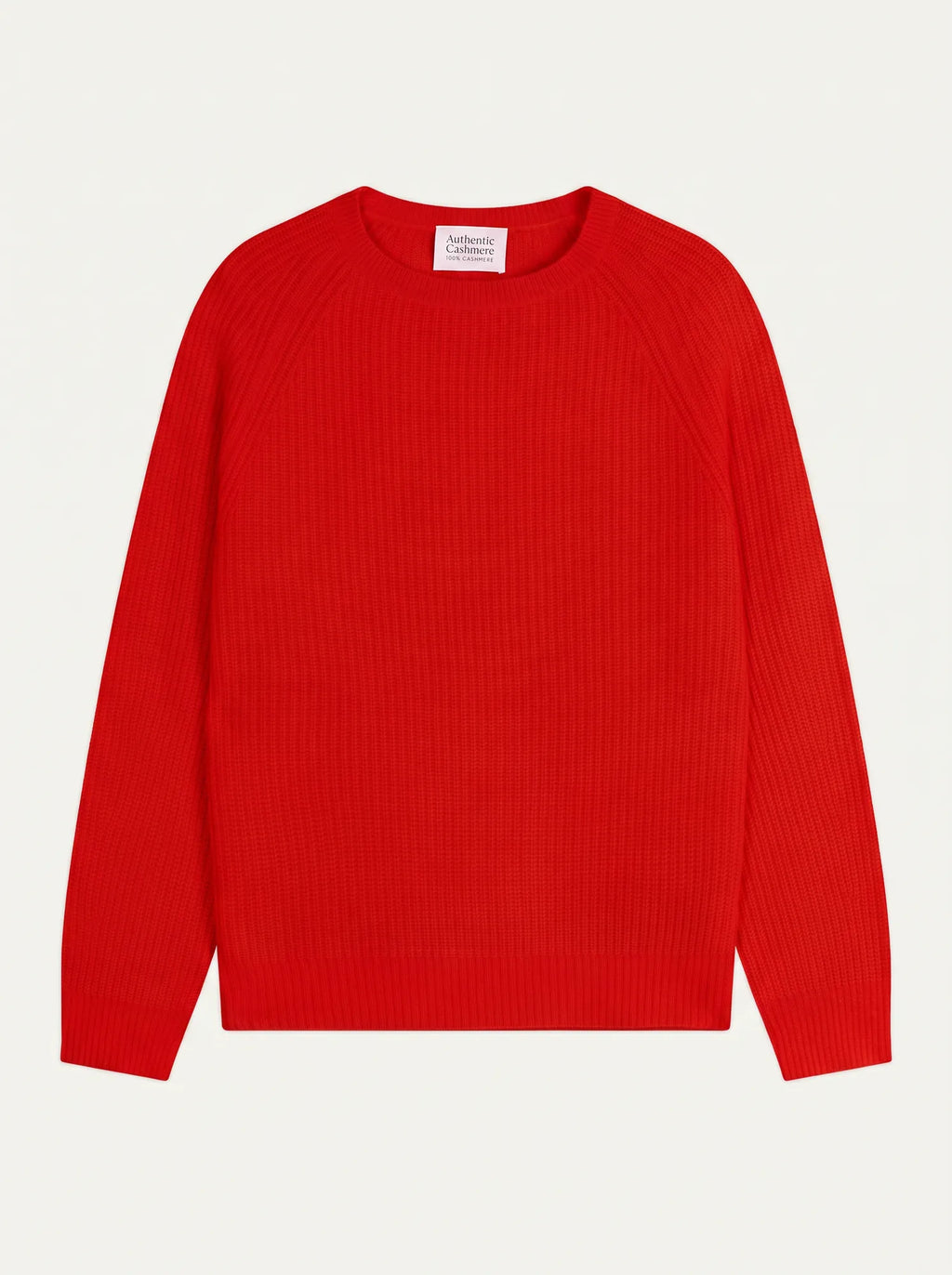 NORYA pull col rond 4 fils carmin