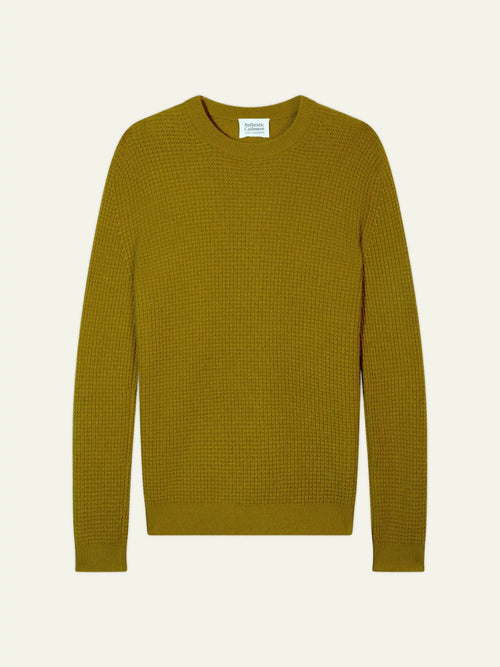 AKSEL sweater crew neck 4 ply gold