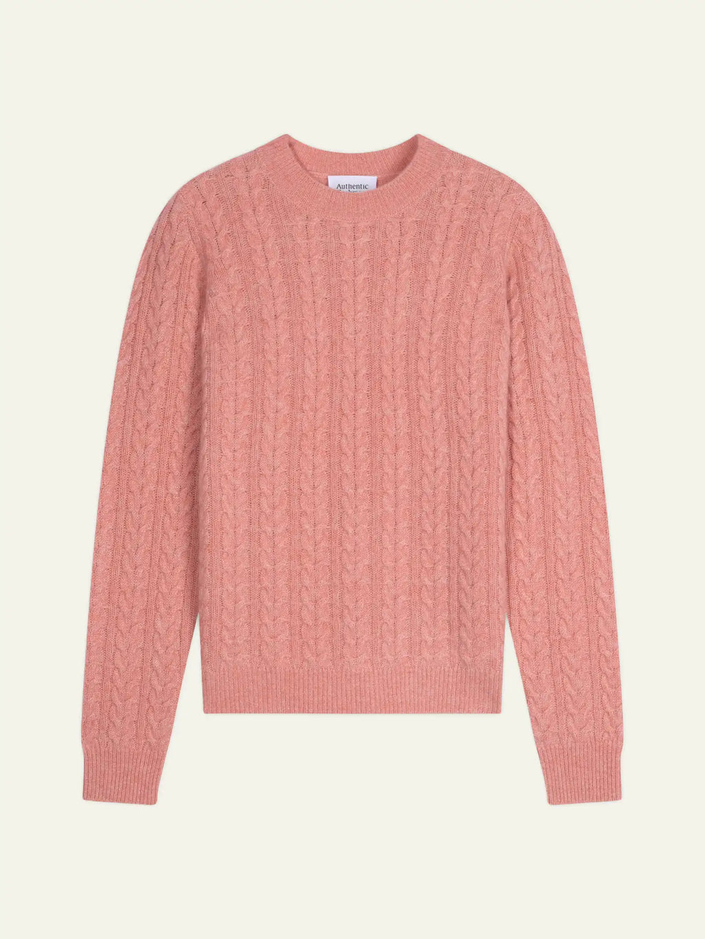 CAELITH pull col rond 4 fils corail chiné