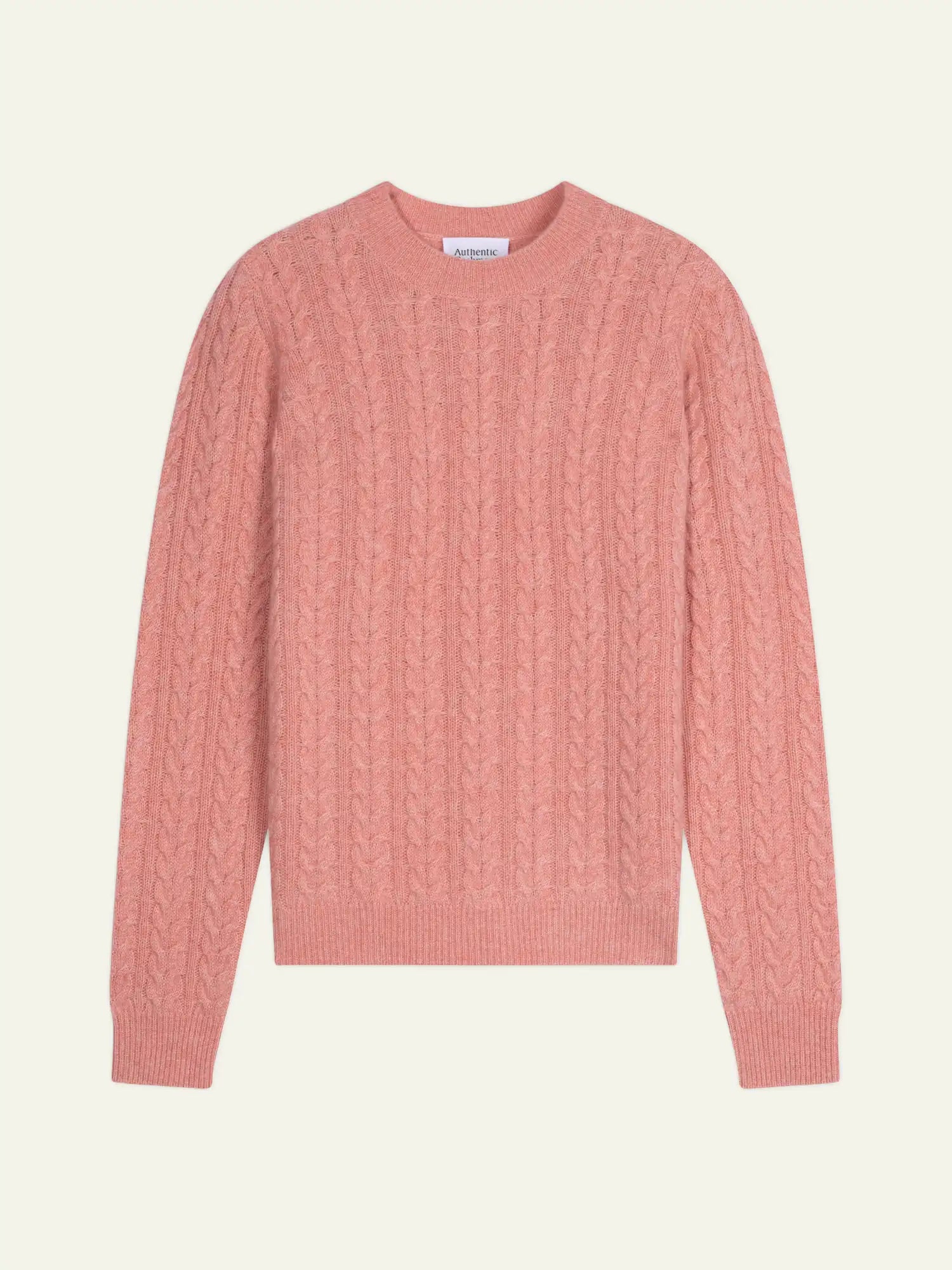 CAELITH pull col rond 4 fils corail chiné