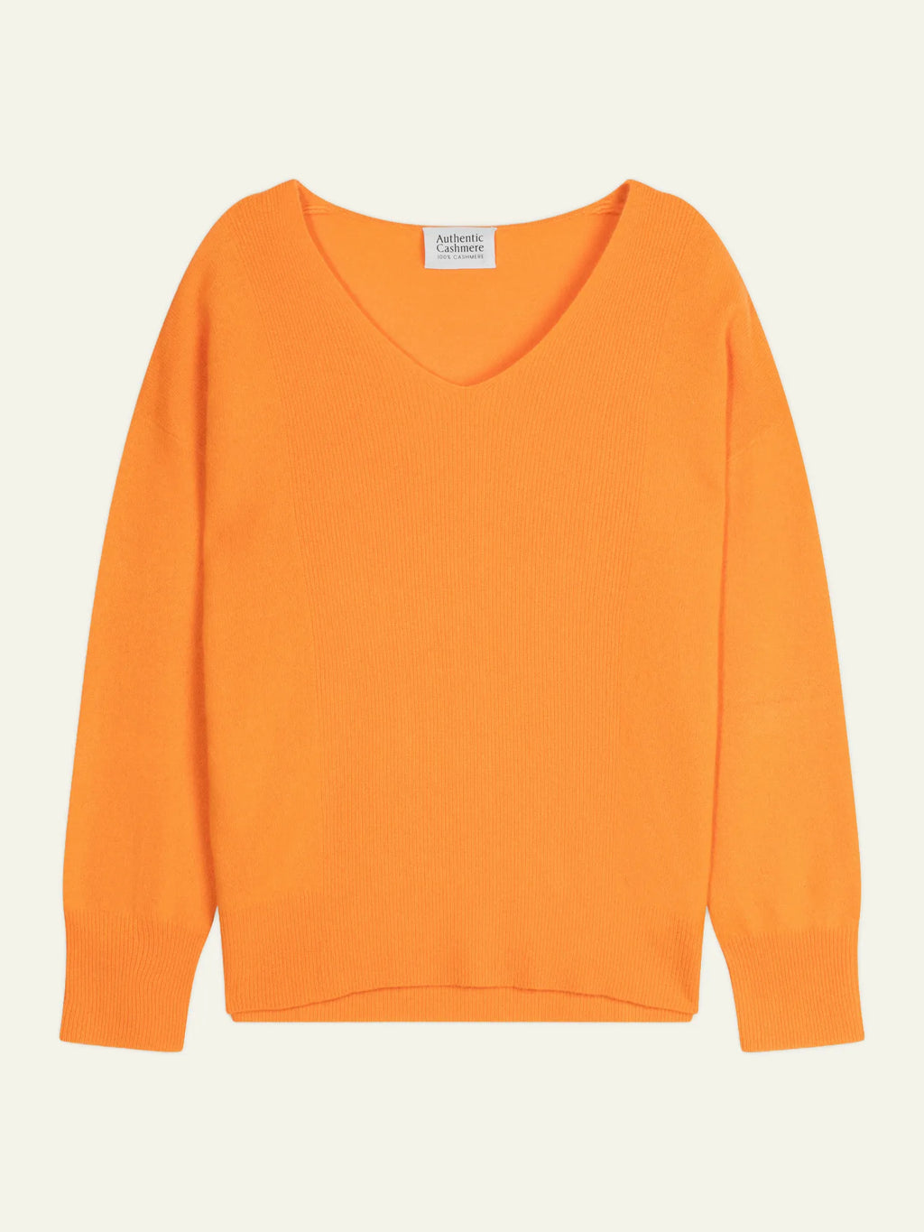 LUMIRA sweater v-neck neon tangerine
