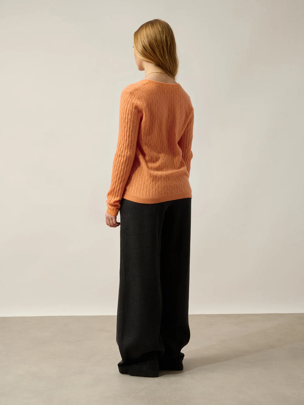 GRASMOOR sweater v-neck melon