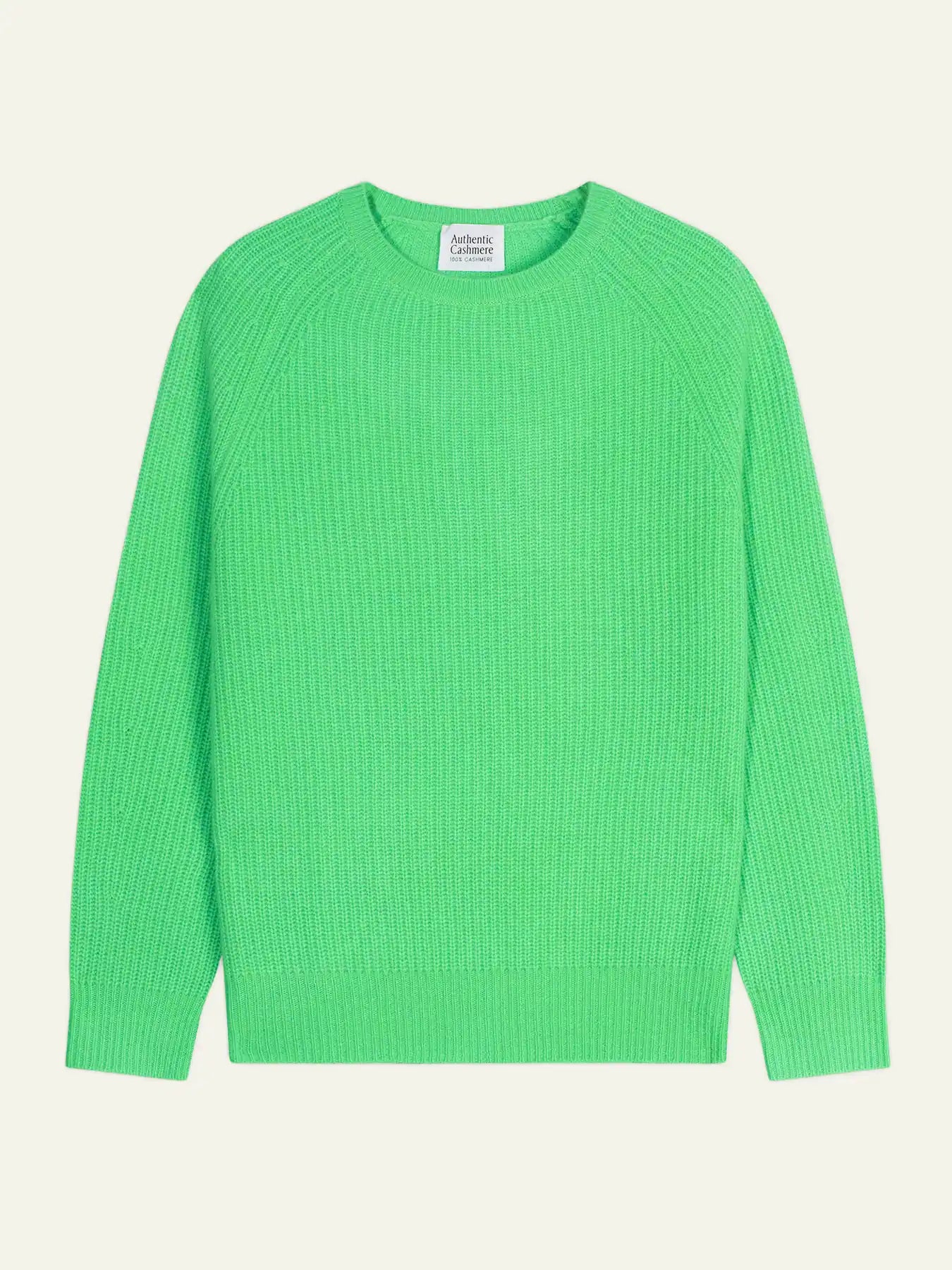 NORYA sweater crew neck 4 ply neon green