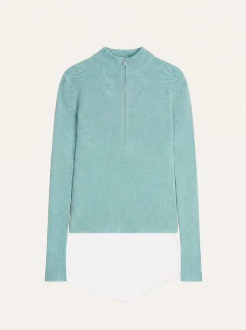 ASTA sweater cuffed beanie jade