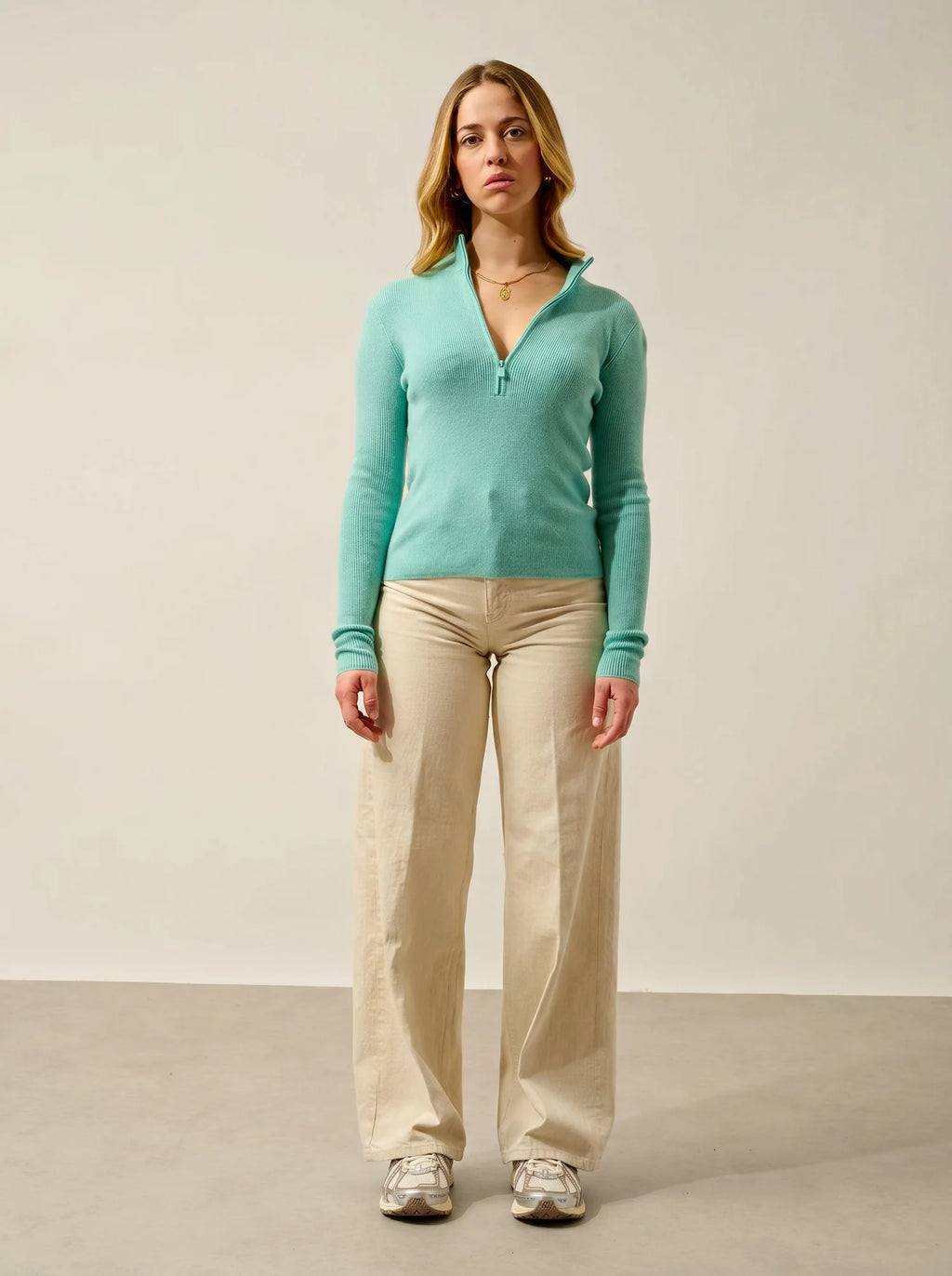 ASTA Sweater Trucker Neck Jade