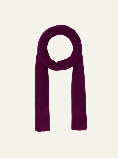 APOLLINE Écharpe 4 Fils Prune