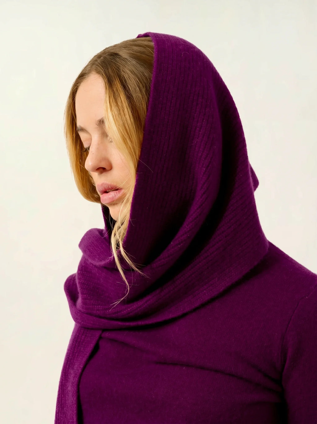 APOLLINE Scarf 4 Ply Plum