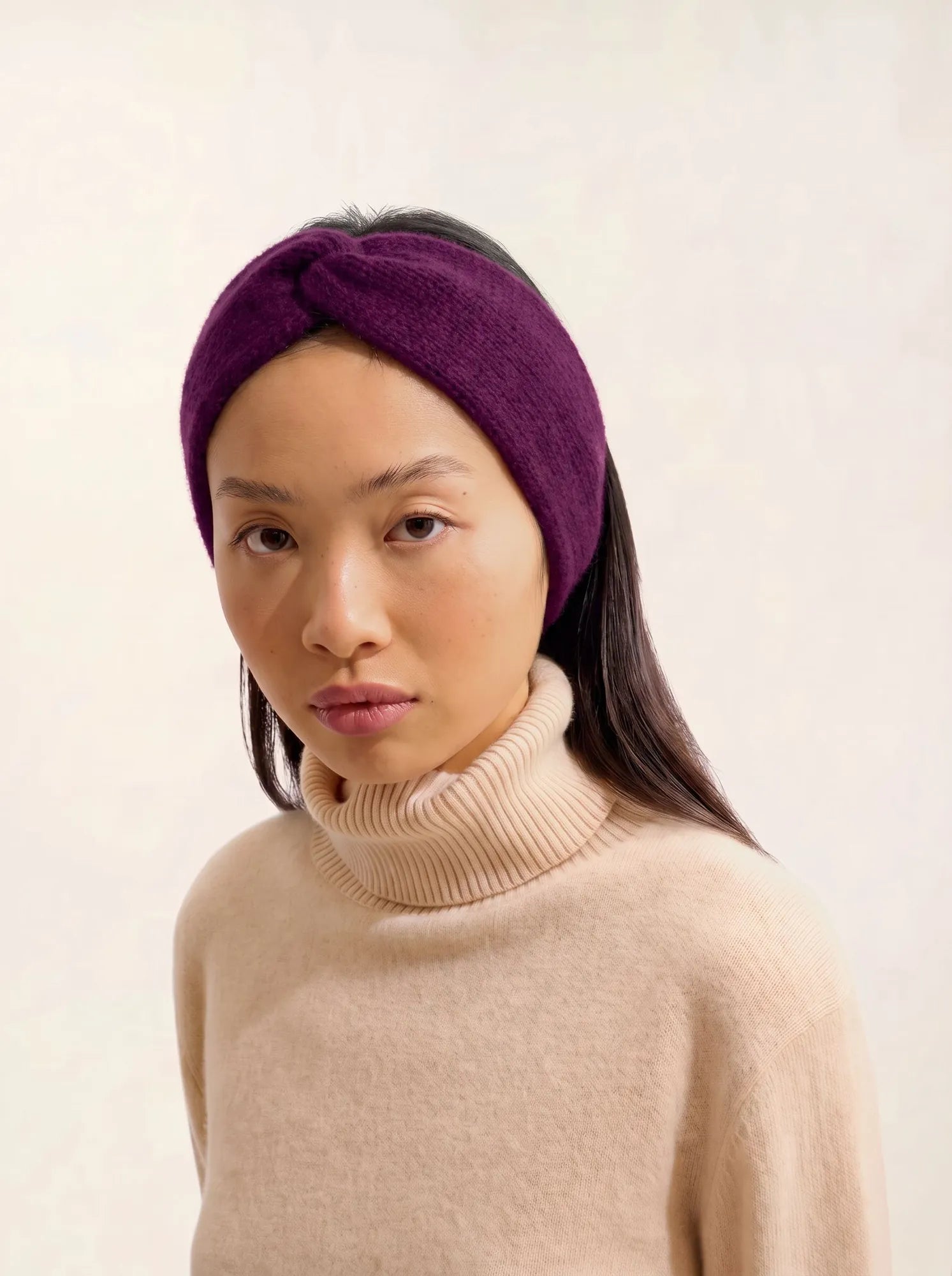 RISTO headband 8 ply plum