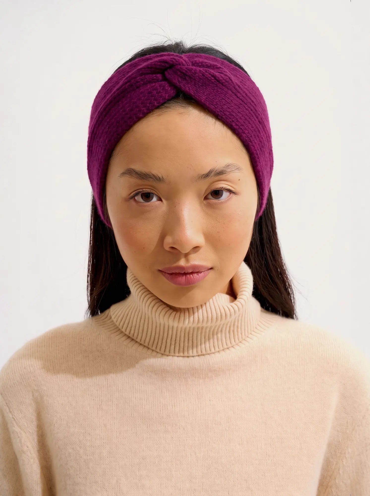 RISTO headband 8 ply plum