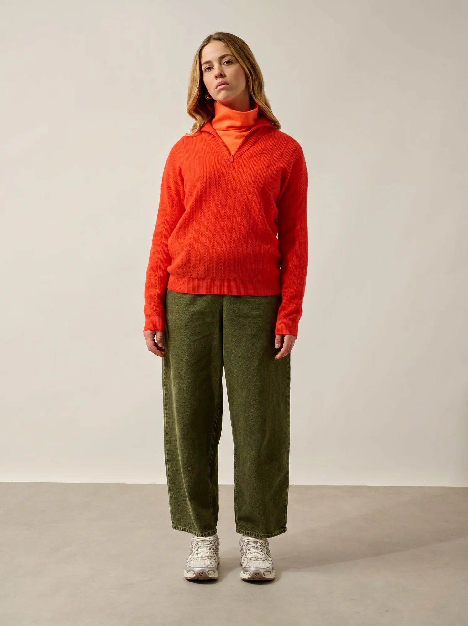 MARIE pullover dockermütze orange