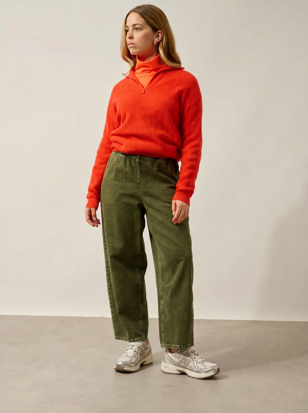 MARIE pullover dockermütze orange
