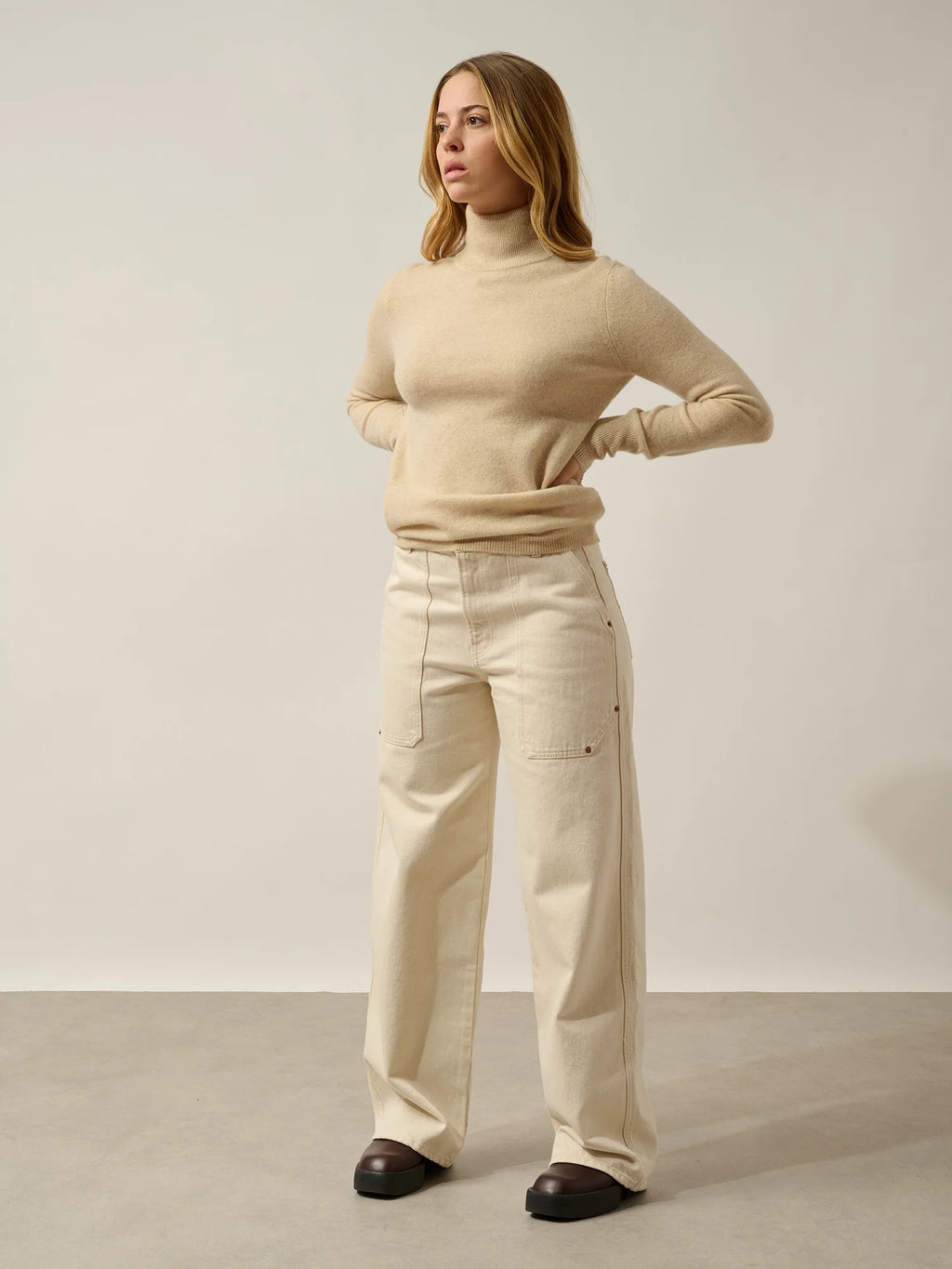 EILEEN pullover stehkragen hafer