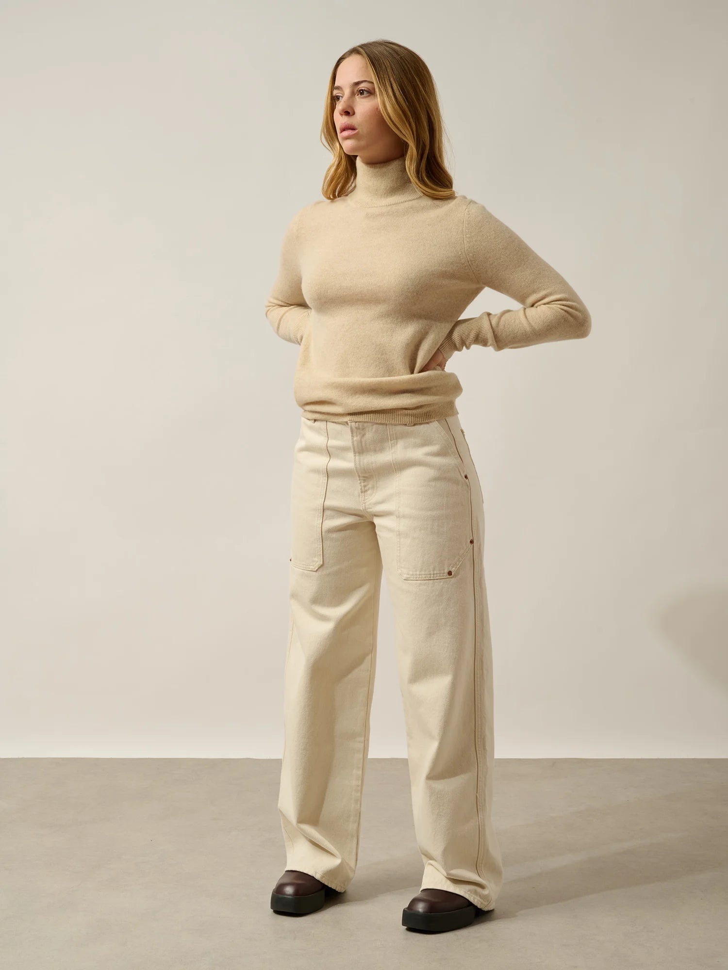 EILEEN pullover stehkragen hafer