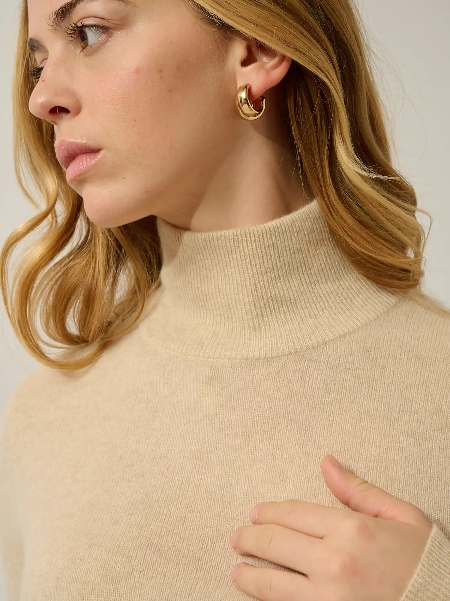 EILEEN pullover stehkragen hafer