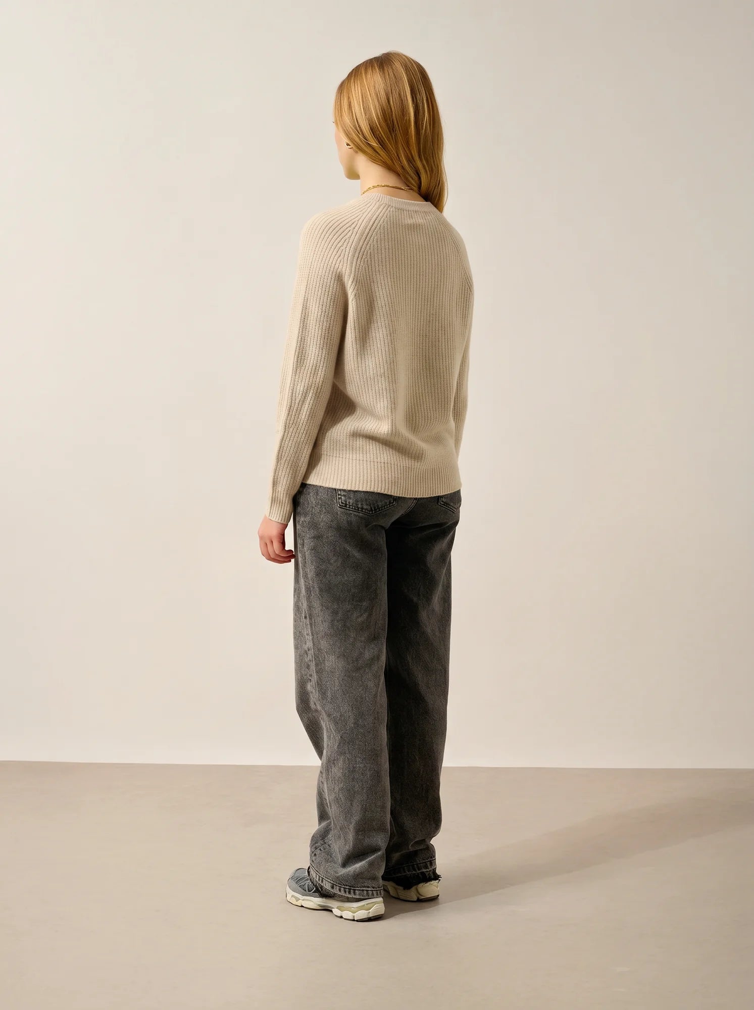 NORYA pullover rundhalsausschnitt 4-fädig hafer