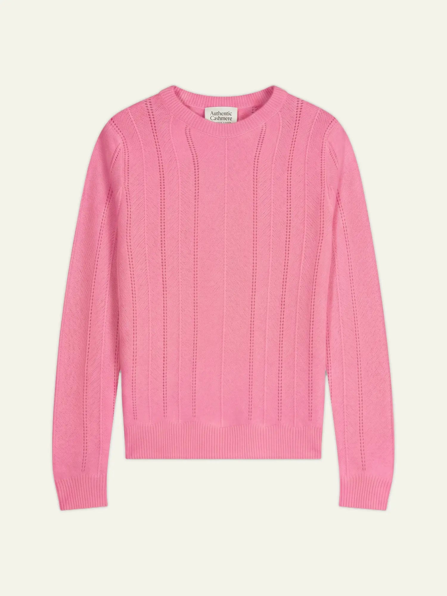 ORYNEL sweater crew neck 4 ply pink