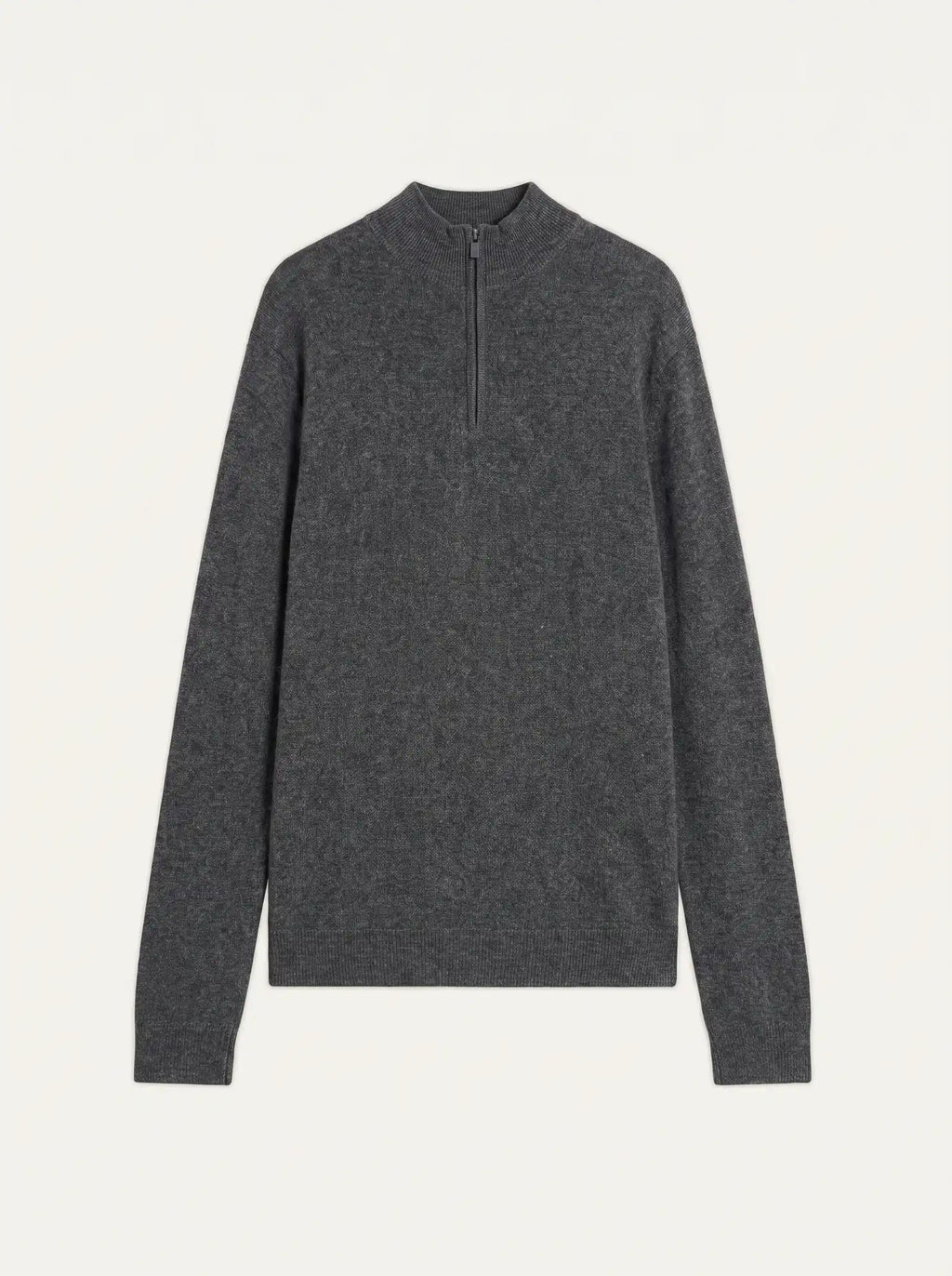 CANDICE Pullover Truckerkragen Anthrazit meliert