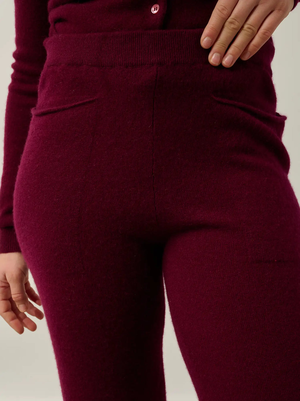 JIGME joggers burgundy