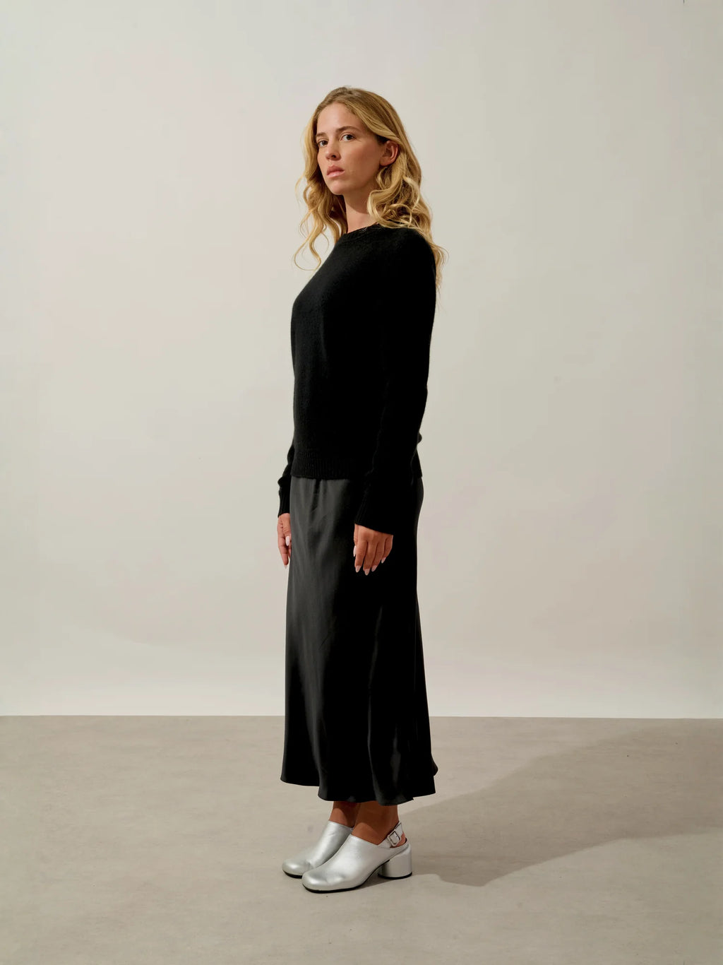 JETSAN sweater crew neck 4 ply black