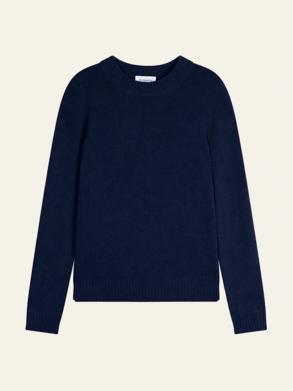 JETSAN pull col rond 4 fils bleu marine